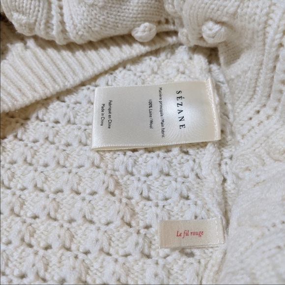 Sezane Rob Sweater in Ecru XS - Picture 4 of 8